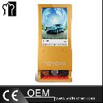 37” LED Vertical Advertising Player With Shoe Polisher