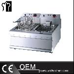 Counter Top Electric 2-Tank 2-Basket Fryer