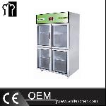 4 Glass Doors Deluxe Commercial Direct Cooling Refrigerator