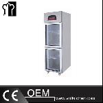 Deluxe Standard Type 2 Glass Doors Commercial Direct Cooling Refrigerator