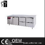 2.1m Deluxe Panel Type Commercial Fan Cooling  1 Door 4 Drawers Chef Bases