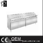 2.4m 4 Doors Fancooling Salad Work Bench