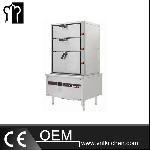 3 Doors Induction Seafood Steaming Cabinet