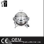 Round Chafing Dish With Chrome legs & Temperature Control