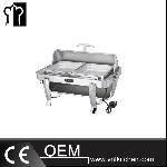 Oblong Singel Pan Chafing Dish With Chrome legs & Temperature Control