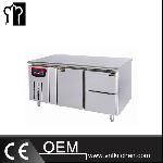 1.8m Deluxe Panel Type Commercial Fan Cooling 1 Door 2 Drawers Chef Bases