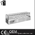 6 Pans Static Cooling Countertop Refrigerator