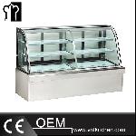 1.8m Floor Standing 3 Layers Refrigerated & Warming Deli Case