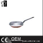 Φ200mm Triple-ply Copper Hammered Frying Pan