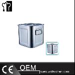 420mm Stainless Steel Square Soup Pot With Cover & Double Ears