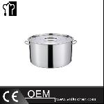55L Stainless Steel Soup Pot With Flat Cover