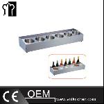 Stainless Steel  4/6 Compartments Condiments Container