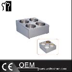 Stainless Steel 4/6/8 Compartments Condiments Containe