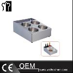 Stainless Steel  4 Compartments Seasonings Container