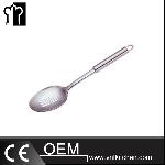 Stainless Steel Slotted Basting Spoon With Round Handle