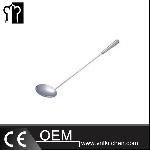 Stainless Steel Fried Stainless Steel Long Handle Shallow Ladle
