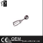 Φ37mm Luxury Stainless Steel Round Twin Grip Ice Cream Scoop