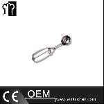 Φ44mm Stainless Steel Egg-Shaped Twin Grip Ice Cream Scoop