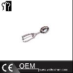 Φ44mm Luxury Stainless Steel Egg-Shaped Twin Grip Ice Cream Scoop
