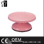 Pink Plastic High Revolving Cake Stand