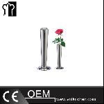 H195mm Stainless Steel Single Flower Vase