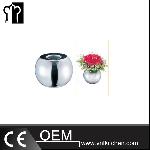 H110mm Stainless Steel Globular Vase