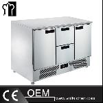 2 Doors 2 Drawers Static Cooling Salad Work Bench