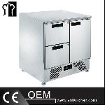 0.9m 1 Door 2 Drawers Static Cooling Salad Work Bench