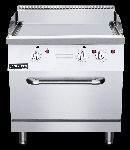 Commercial Gas Griddle with Oven Freestanding Stainless Steel Housing Gas Powered Griddle and Commer