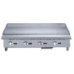 Restaurant Hotel Kitchen Equipment Stainless Steel Gas Griddle Counter Top Flat Plate Grill 4 Burner