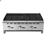 DCCB36 Stainless Steel Commercial Countertop Charbroiler Noise Reduction Natural Gas Grill 35000 BTU