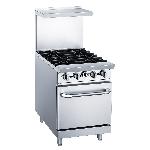 OEM Customized Stainless Steel Commercial Gas Range 4 burner Stove with Oven