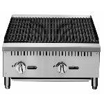 Stainless Steel Countertop Gas Charbroiler Grill Griddle 35000 BTU Radiant Kitchen Equipment Restaur