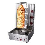 Gas 3 Burners Shawarma Doner Kebab Machine Grill Automatic Rotation Vertical Broiler Shawarma Grill