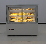 Vertical Cake Display Freezer 2 to 8 Degree Bakery Case Display Refrigerated Commercial 3 Layers Cak