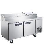Commercial Stainless Steel Under Counter Fan Cooling Refrigerator Digital Control Automatic Defrost 