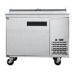 Hot Sale Commercial Restaurant Kitchen Equipment Pizza Prep Table 1-Door Undercounter Refrigerator S