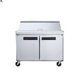 Commercial Restaurant Kitchen Stainless Steel Undercounter Salad Prep Refrigerator with Digital Cont