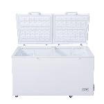 Chest Freezer with Dual Doors Manual Defrost Static Cooling Supermarket Frozen Food Meat Deep Fridge