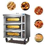 100% Manufacturer Commercial Luxurious Electric Oven 3 Decks 6 Trays HB-306B