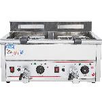 Temperature Controlled Double tank Stainless Steel Fryer Fried Chicken and Chips Frying Electric Dee
