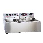 High Quality Commercial Electric Double Two Tank Design Frying Machine Deep Fat Fryer for Sale
