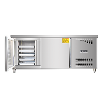 Stainless Steel Catering Equipment Industrial Refrigerator Under Counter Top Freezers Fresh-keeping 