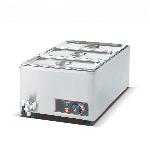 Commercial 3 Pan Electric Bain Marie Stainless Steel Table Top Food Warmer 1.2KW Buffet Soup Warmer 