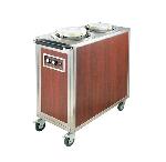 2 Holder Dishes Warming Trays Food Warming Equipment Heated Dish Storage Cart Plate Warmer Cart 50 D