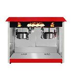 Vintage Style Commercial Stainless Steel 1250W Electric Popcorn Popers Corn Popping Machine with But