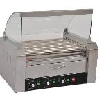 Hot Dog Roller Machine, Dual Temp Control Commercial Electric Contact Grills with Warming case for S