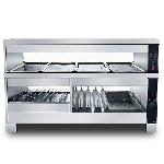 Commercial 1500W Electric Stainless Steel Food Display Warmer for KFC Fast Food & Hotel & Restaurant