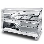 Commercial KFC Food Display Warmer / Warming Showcase / Fried Chicken Warmer Glass Display