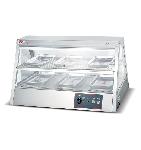 KFC Electric Food Display Warmer Durable Stainless Steel and Glass Restaurant Kitchen Equipment for 